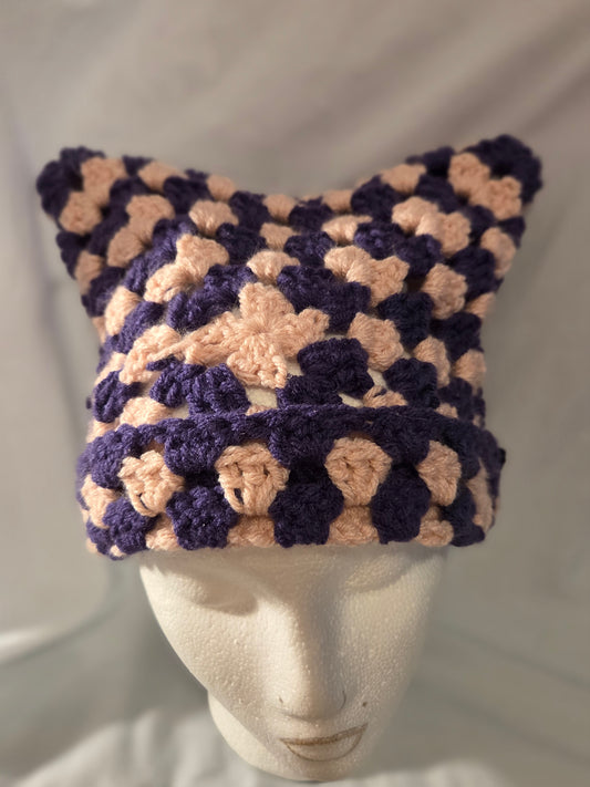 Crochet Cat Ear Beanie